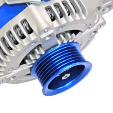 画像6: スープラ　JZA80 　低抵抗・高出力 オルタネーター 130A　*アルミプーリー仕様 ブルー (6)