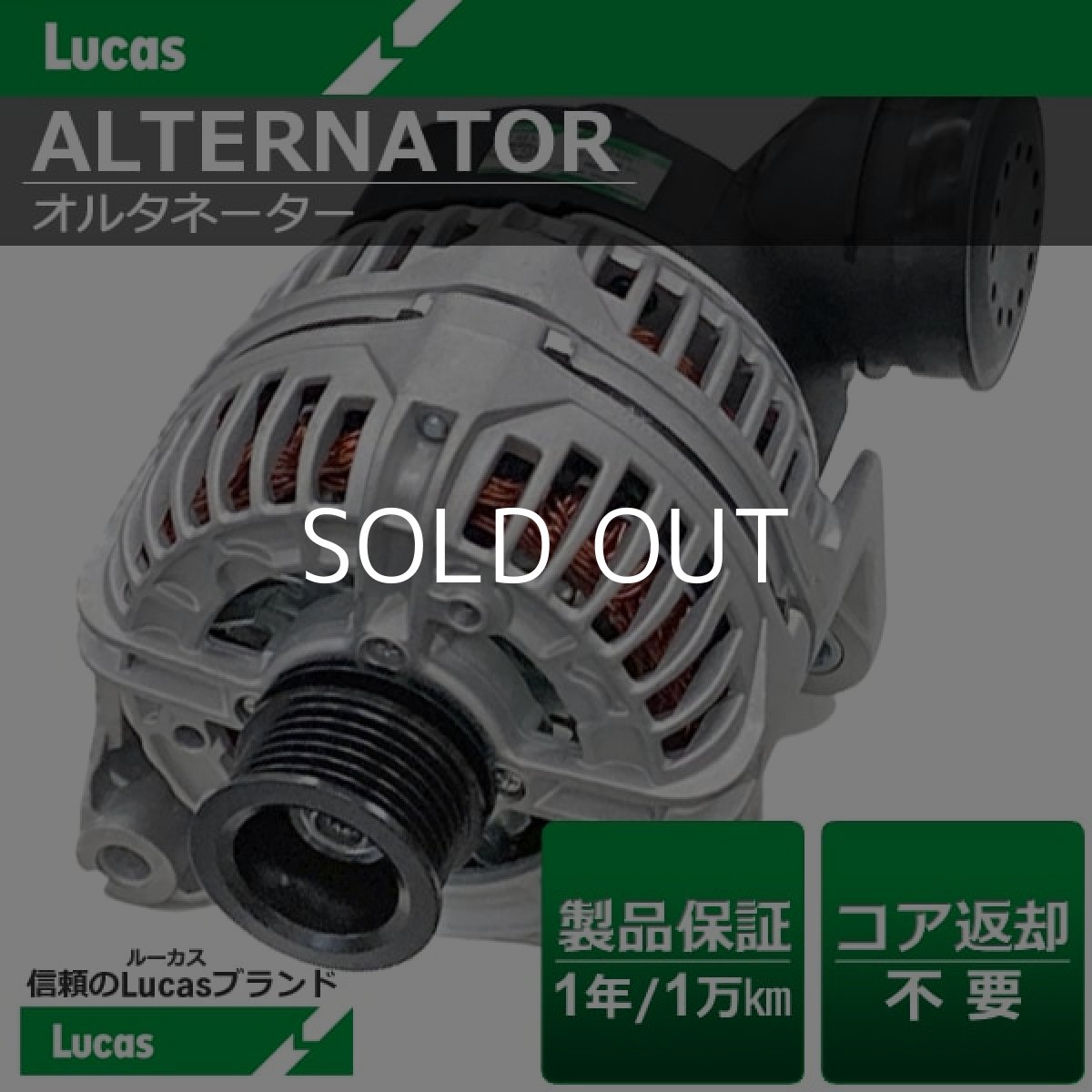 画像1: BMW X5シリーズ E53　3.0i　Lucas（ルーカス）オルタネーター (1)