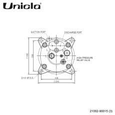 画像4: ローバーミニ（1997年〜）　Unicla（ユニクラ） ACコンプレッサー　UP90-119-5PK-12V-FN2 (4)