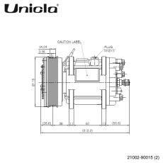 画像3: ローバーミニ（1997年〜）　Unicla（ユニクラ） ACコンプレッサー　UP90-119-5PK-12V-FN2 (3)