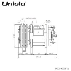 画像3: ローバーミニ（〜1996年）　Unicla（ユニクラ） ACコンプレッサー　UP90-125MM-12V-FN2 (3)