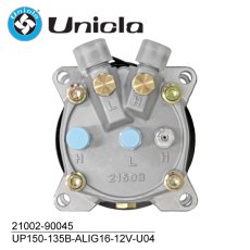 画像2: Unicla（ユニクラ） ACコンプレッサー　UP150-135B-ALIG16-12V-U04　*サンデン SD508系 互換対応 (2)