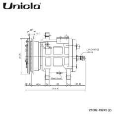 画像4: Unicla（ユニクラ） ACコンプレッサー　UC90-125A-FN-C (4)